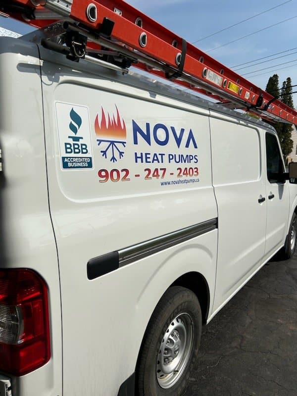 Nova heat pumps service van
