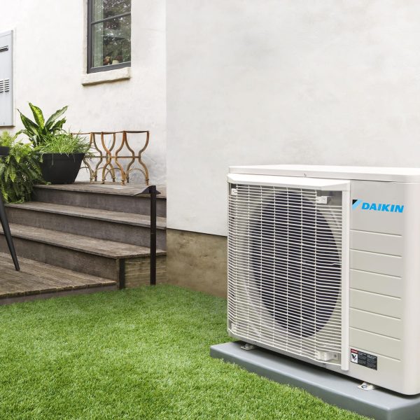 Daikin heat pump outside photo