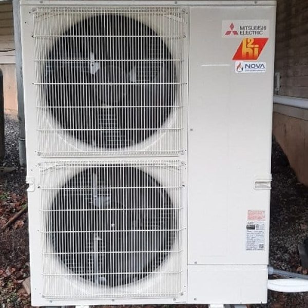 Mitsubishi+central+heat+pump+installation
